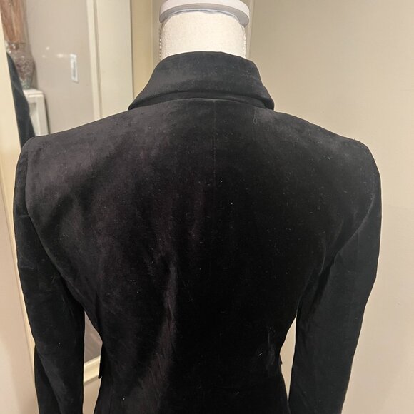 NWT Ann Taylor Black Velvet Single Button Jacket, SIze 4 - Picture 11 of 16